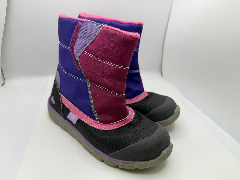 See Kai Run Waterproof Insulated Winter Snow Boots Purple Pink Colorblock 1